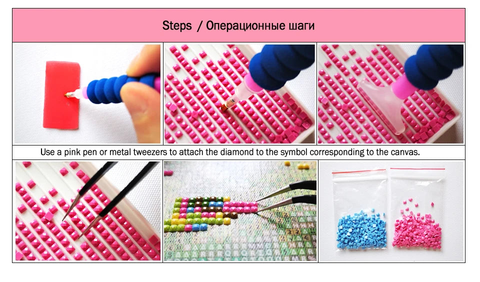 Peinture diamant thème paysage, broderie complète 5D, perles carrées ou rondes, décoration de biscuits, kit d'artisanat, mosaïque