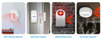 KERUI W181 Kit de système d'alarme WIFI GSM avec capteur de porte/fenêtre pour la sécurité à domicile Support Alexa Tuya application intelligente télécommande