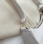 Sacs en cuir PU pour femmes, sac à main à motif d'alligator, petit sac messager sous les bras