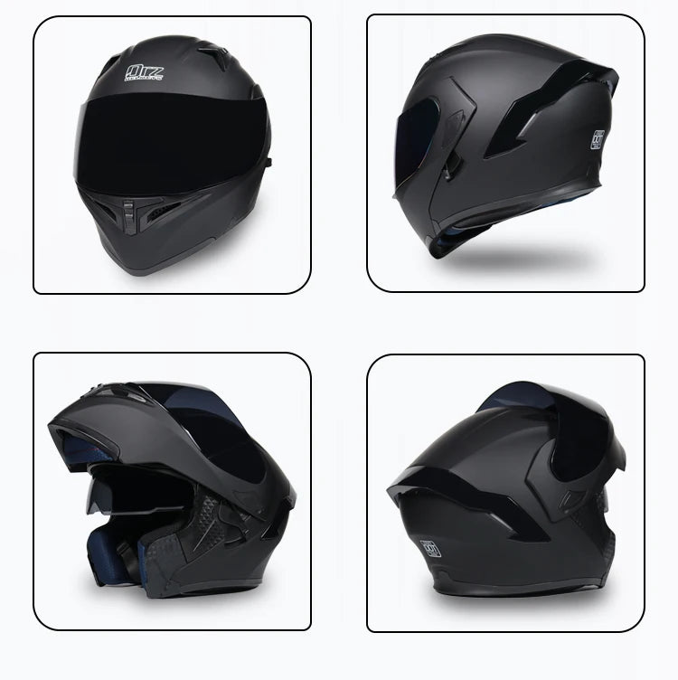 D'expériences de moto à double visière, casque modulable modulaire, casque intégral approuvé par le DOT, casque de course de moto, casque de motocross, DOT