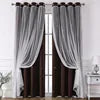 Cross-border for Exclusive Customized Polyester Lace Double-layer Sheer Curtains Grommet Left/Right Biparting Open Curtains