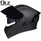 D'expériences de moto à double visière, casque modulable modulaire, casque intégral approuvé par le DOT, casque de course de moto, casque de motocross, DOT