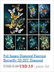 Peinture diamant thème paysage, broderie complète 5D, perles carrées ou rondes, décoration de biscuits, kit d'artisanat, mosaïque