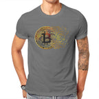 Crypto crypto-monnaie j'aime Bitcoin Art t-shirt classique graphique hommes t-shirts hauts ample coton col rond t-shirt