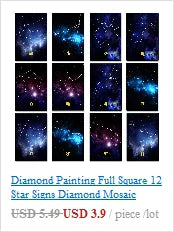 Peinture diamant thème paysage, broderie complète 5D, perles carrées ou rondes, décoration de biscuits, kit d'artisanat, mosaïque