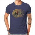 Crypto crypto-monnaie j'aime Bitcoin Art t-shirt classique graphique hommes t-shirts hauts ample coton col rond t-shirt