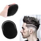 Peigne à shampoing de poche pour hommes, 1 pièce, barbe, moustache, paume, cuir chevelu, Massage, soins capillaires noirs, brosse Portable de voyage, outils de coiffure