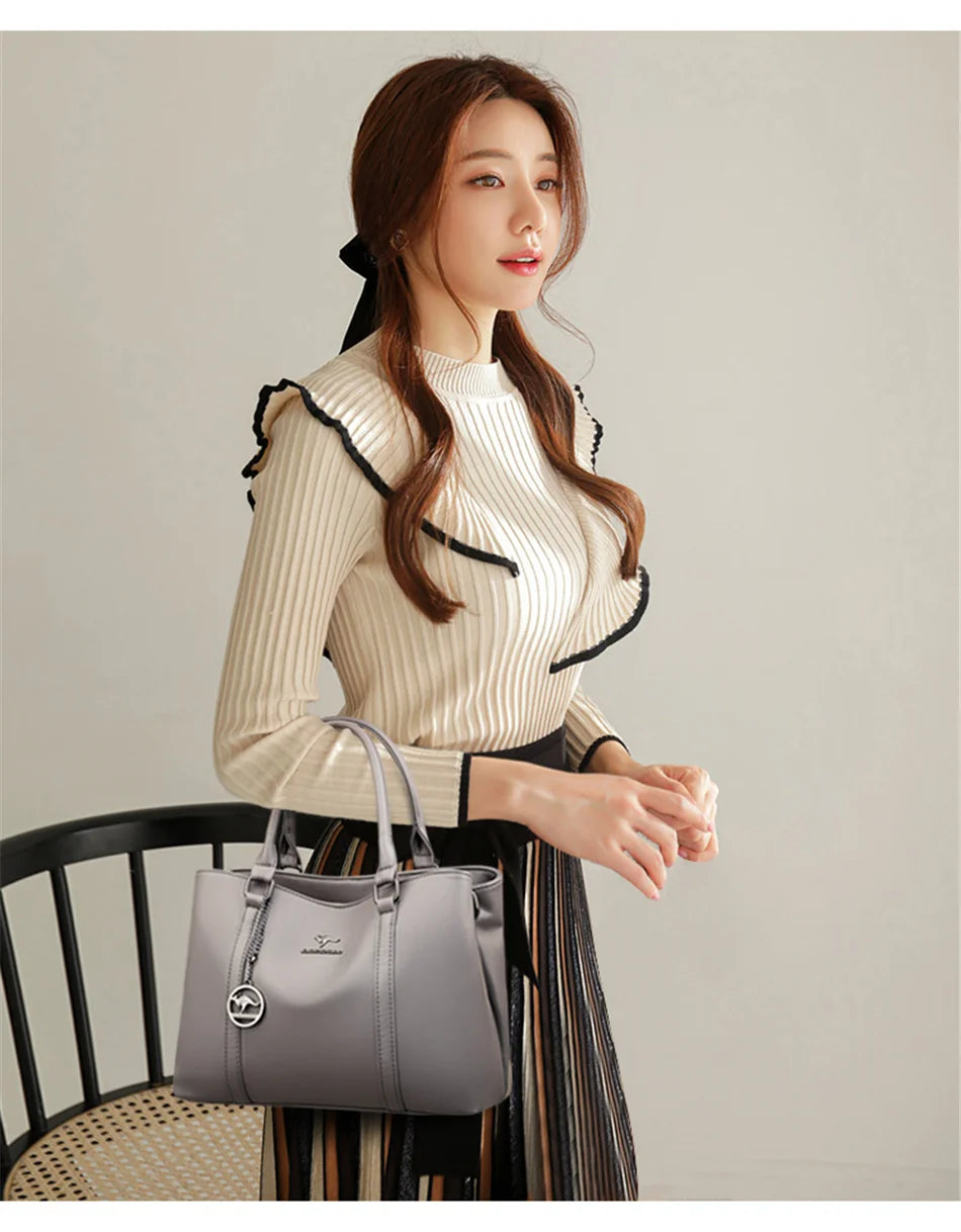 Véritable marque de luxe concepteur femmes sacs de haute qualité en cuir épaule bandoulière messager fourre-tout grand sac à main sacs à main