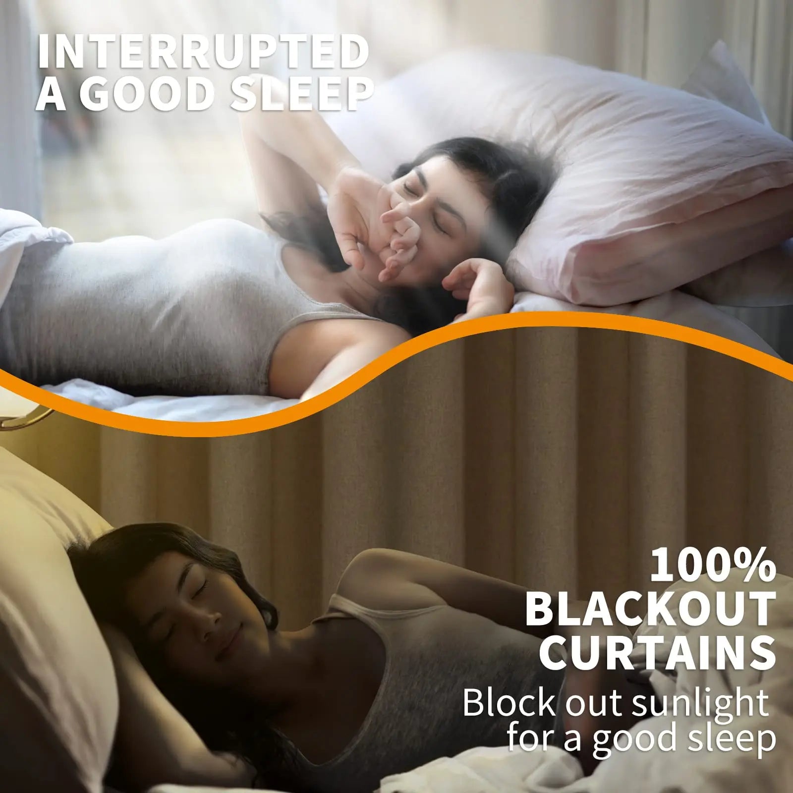 Winter Thermal Insulated Blackout Curtains for Bedroom & Living Room Full-Window Grommets Drapes in Black Blackout Room