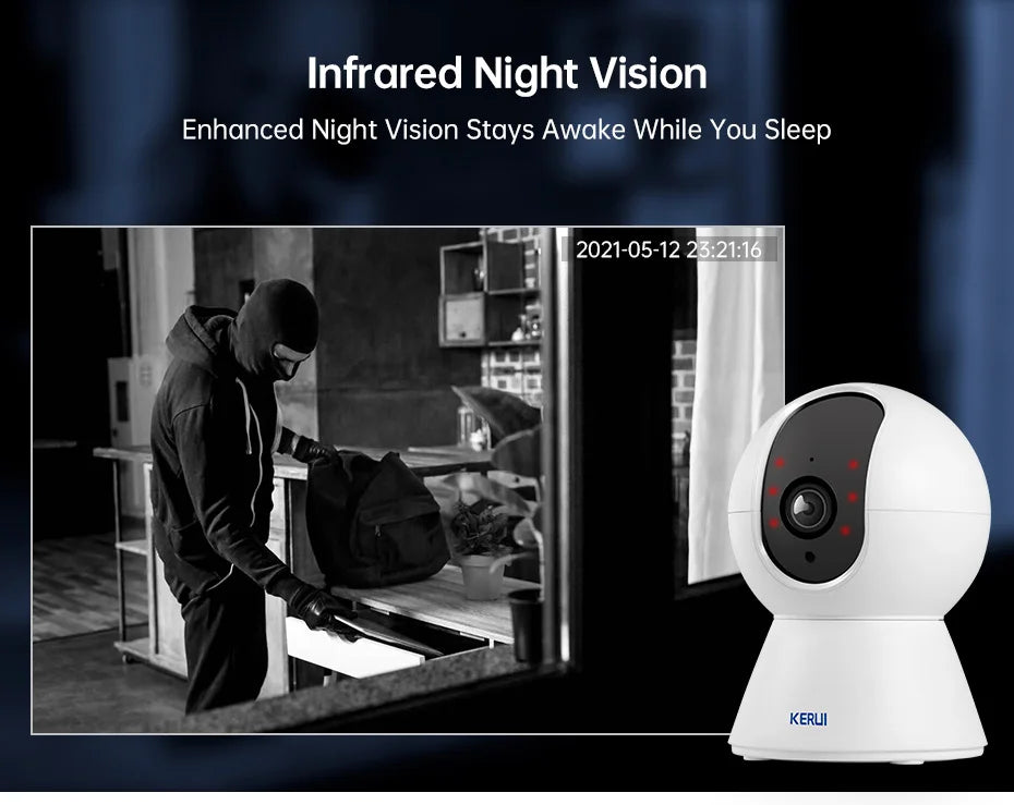 KERUI W184-Capteur de mouvement intelligent Tuya, 4G, WiFi, 101 unité de système d'alarme, sans fil, compatible Alexa, anti-cambriolage, contrôle à domicile