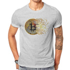 Crypto crypto-monnaie j'aime Bitcoin Art t-shirt classique graphique hommes t-shirts hauts ample coton col rond t-shirt