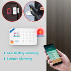 KERUI W184-Capteur de mouvement intelligent Tuya, 4G, WiFi, 101 unité de système d'alarme, sans fil, compatible Alexa, anti-cambriolage, contrôle à domicile