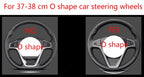 Housse de volant de voiture en cuir PU 38cm pour Suzuki Swift 2011-2016 Vitara 2015-2019 Celerio 2015 - 2019 SX4 S-CROSS 2013-2019