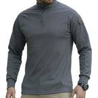 Outdoor Tactical Casual Single Guide Long-Sleeved Frog Suit Breathable Elastic Regular Fit Washed Blank Camouflage