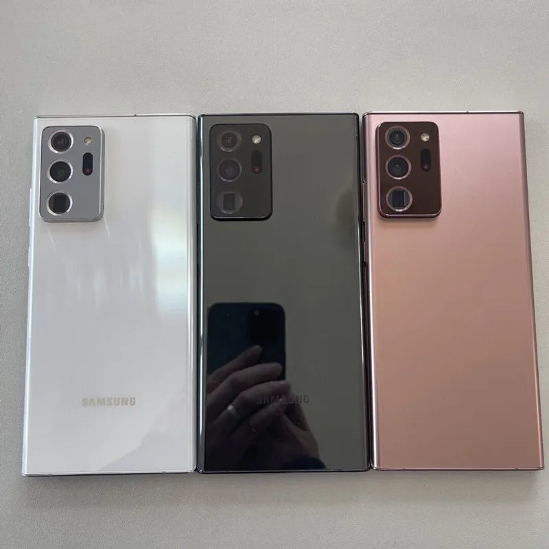 Samsung Galaxy Note 20 Ultra 5G N986U 6,9 pouces AMOLED 12 Go de RAM 128/512 Go de ROM NFC Snapdragon Débloqué Téléphone portable Android d'origine