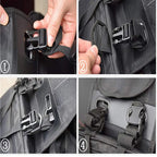 Le plus récent Moto étanche course Moto casque sacs de voyage valise sacoches + une paire d'imperméable + plastiques