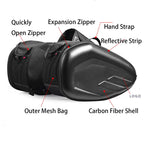 Le plus récent Moto étanche course Moto casque sacs de voyage valise sacoches + une paire d'imperméable + plastiques