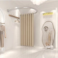 Wholesale Durable Aluminum Alloy Portable Curtain Frame Modern Adjuster Foldable Privacy Changing Room for Clothing Shop Use