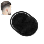 Peigne à shampoing de poche pour hommes, 1 pièce, barbe, moustache, paume, cuir chevelu, Massage, soins capillaires noirs, brosse Portable de voyage, outils de coiffure