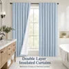 Factory's Grommet Soundproof Floor-to-Ceiling Window Curtains Modern Bathroom Insulated All-Season Built-In Translucent High-End