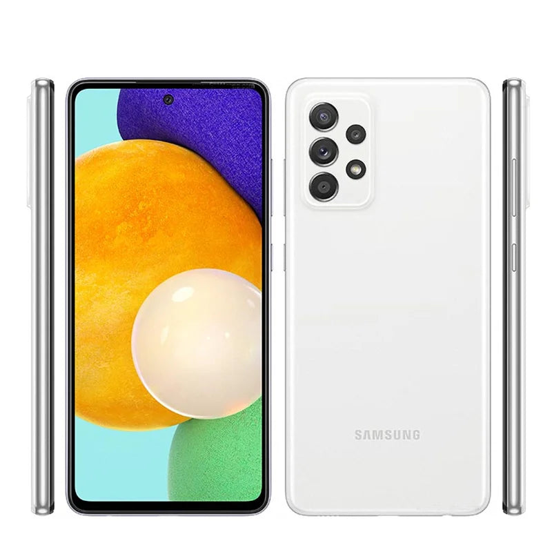 Samsung Galaxy A52 5G A526U1 A5260 A526B 128/256GB ROM 6/8GB RAM 6.5 "Snapdragon Octa Core NFC téléphone portable Android d'origine