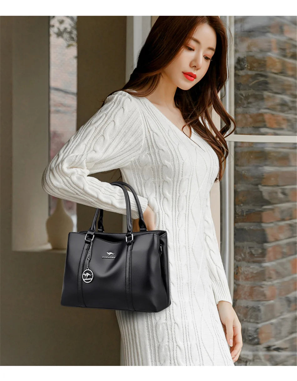Véritable marque de luxe concepteur femmes sacs de haute qualité en cuir épaule bandoulière messager fourre-tout grand sac à main sacs à main
