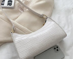 Sacs en cuir PU pour femmes, sac à main à motif d'alligator, petit sac messager sous les bras