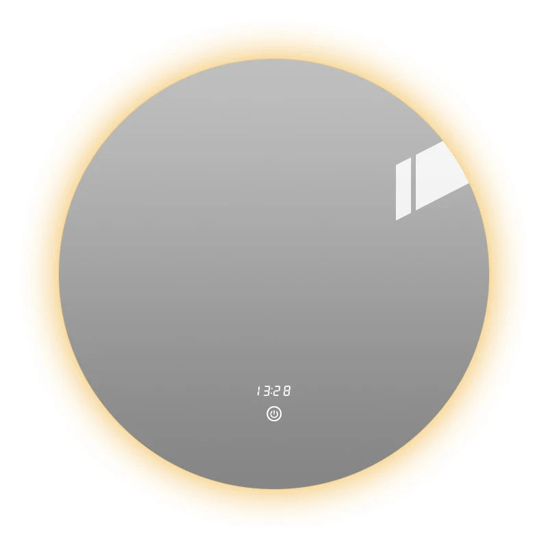 Customized Circular Bathroom LED Wall Mirror Factory Wall Mounted Backlight Mirror Hotel Adjustable Brightness Color Temperature