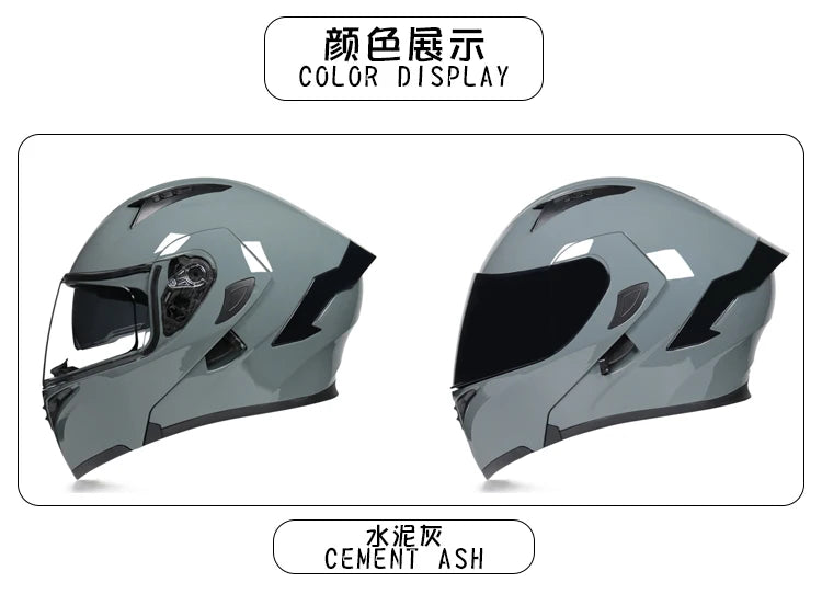 D'expériences de moto à double visière, casque modulable modulaire, casque intégral approuvé par le DOT, casque de course de moto, casque de motocross, DOT