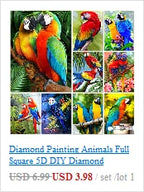 Peinture diamant thème paysage, broderie complète 5D, perles carrées ou rondes, décoration de biscuits, kit d'artisanat, mosaïque