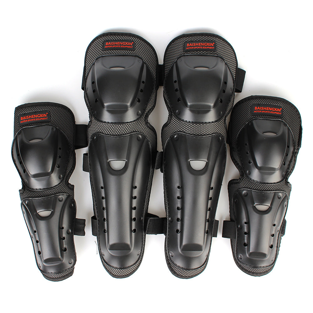 Accessoires de moto, équipement de protection d'équitation, 4 pièces/ensemble, genouillères et coudières, protections de patinage pour Motocross