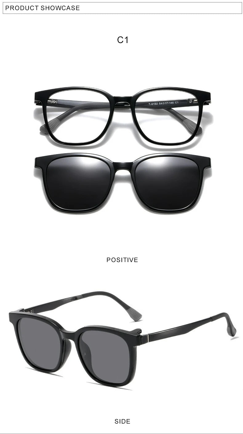 SENEVIEVE-Lunettes de soleil polarisées à clipser pour femmes, lunettes optiques de protection UV, anti-absorbe ouissement, délinquants personnalisés, TJ2192