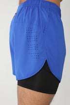 Short de course avec poches doublées pour homme, séchage rapide, léger, respirant, athlétique, sport, entraînement, boucle serviette