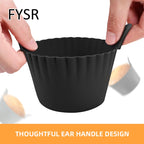 Friteuse à Air lavable au lave-vaisselle, tasses à œufs en Silicone, moule de cuiseur d'œufs en Silicone, tasses de cuisson d'œufs et de gâteaux réutilisables, doublures à muffins Ramekins sûres