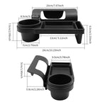 Boîte de rangement pour voiture avec porte-gobelet, porte-boissons, fente pour téléphone, support de rangement suspendu pour accessoires intérieurs de véhicule