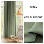 Rideaux de salon et de chambre à coucher sur mesure, épais, couleur unie, jacquard double face, occultants à 80%-90%, hauteur 310 cm