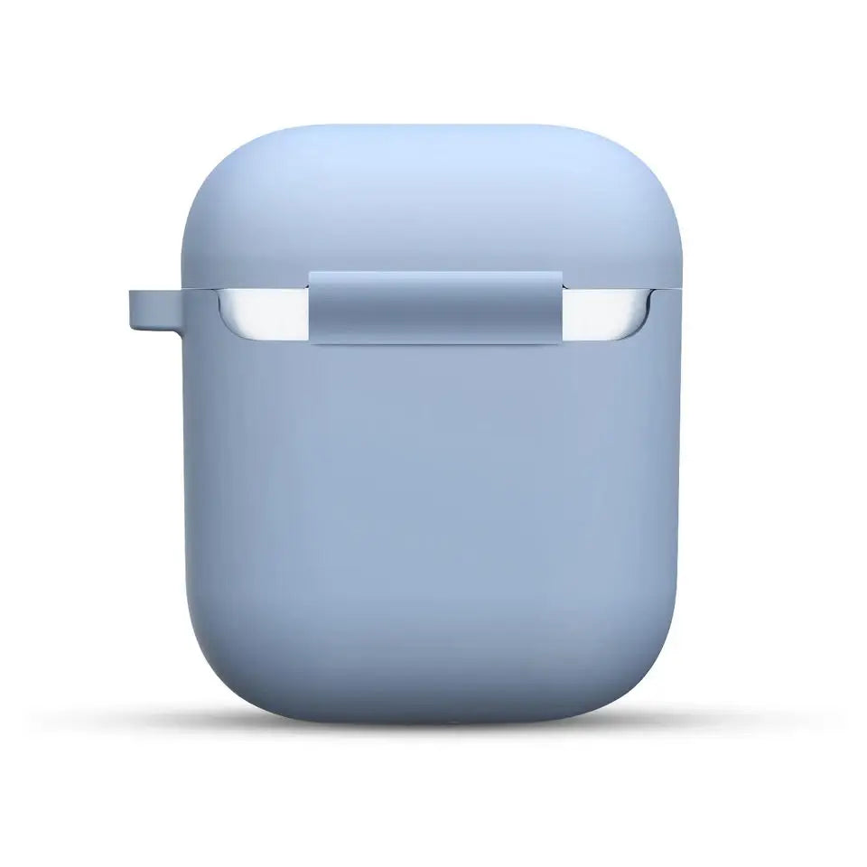 Étuis en Silicone avec couvercle à crochet pour Apple Airpods 1/2, housse de protection antichoc pour écouteurs sans fil pour airpods 2 1, sacs de boîte