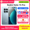 Version Globale Xiaomi Redmi Note 15 Pro 4G Smartphone Écran AMOLED 6,77 pouces Batterie 45W 6500mAh Appareil Photo 200MP MTK Helio G200-Ultra