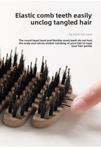 Brosse à cheveux en poils de sanglier, peigne antistatique, peigne de Massage de coiffure, brosse à cheveux bouclée, outils de coiffure pour Salon de coiffure, outils de maquillage