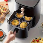 Friteuse à Air lavable au lave-vaisselle, tasses à œufs en Silicone, moule de cuiseur d'œufs en Silicone, tasses de cuisson d'œufs et de gâteaux réutilisables, doublures à muffins Ramekins sûres