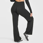 2026 décontracté Fiess jambe droite pour les femmes doux respirant sans gêner Leggings cravates Yoga pantalons de sport à jambes larges