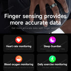 Anneau intelligent avec écran d'affichage et tactile, gestionnaire de santé, vidéo de balayage de gestes, étanche 5 ATM pour hommes et femmes, Smartring 2026, nouveau