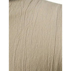 Chemise rétro à manches courtes pour hommes, en coton et lin, légère, respirante, couleur unie, hauts à la mode, col en v Pirate, chemises élégantes pour hommes