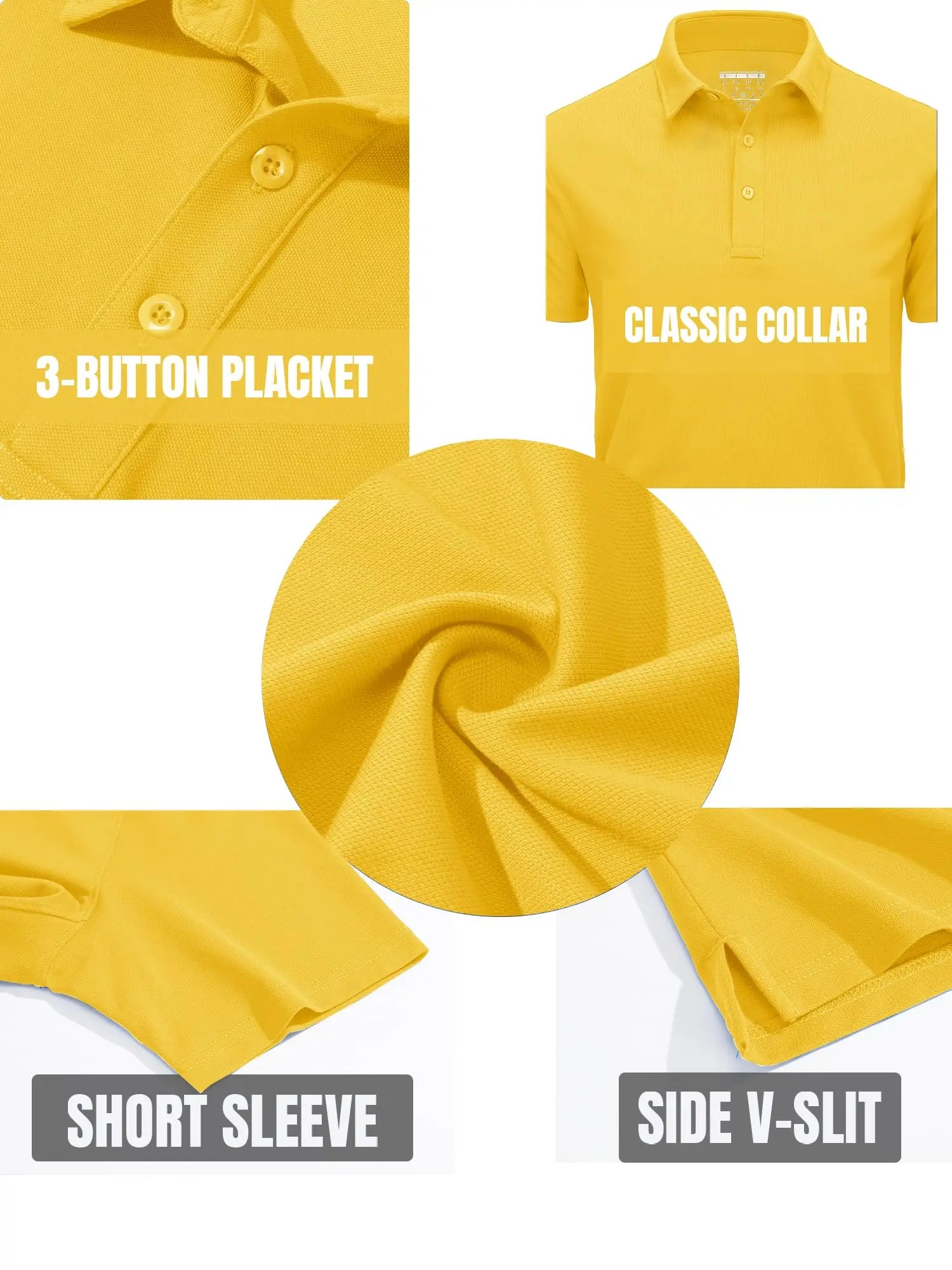 TACVASEN-Polo d'été 72% en coton pour homme, t-shirt de golf respirant, sport actif, randonnée, t-shirts de travail décontractés