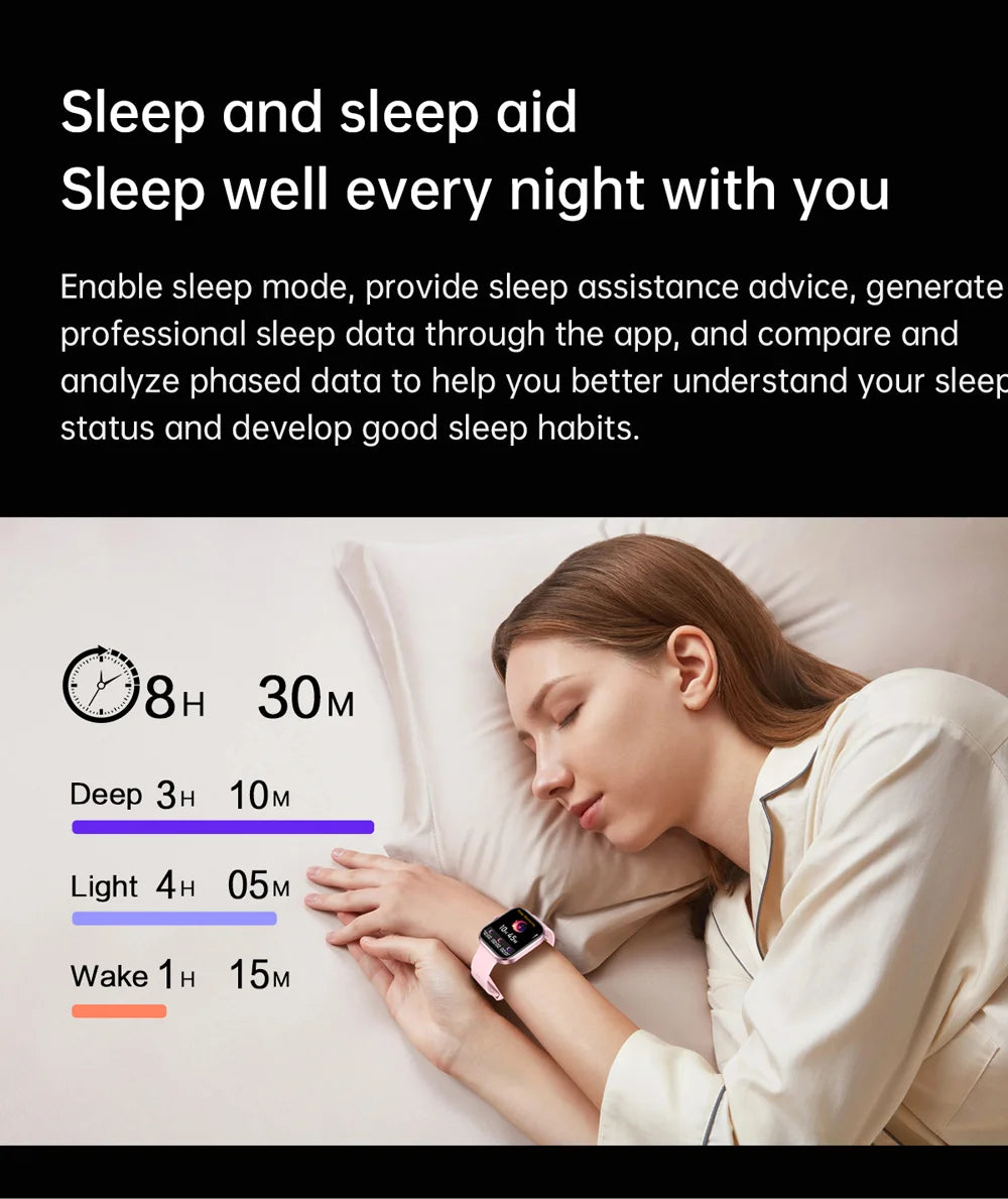 Nouvelles Montres Connectées 2026 pour Femmes, Écran Tactile Complet, Appel Bluetooth, Étanche, Suivi Sportif et de Fitness, Montres Intelligentes pour Hommes et Femmes