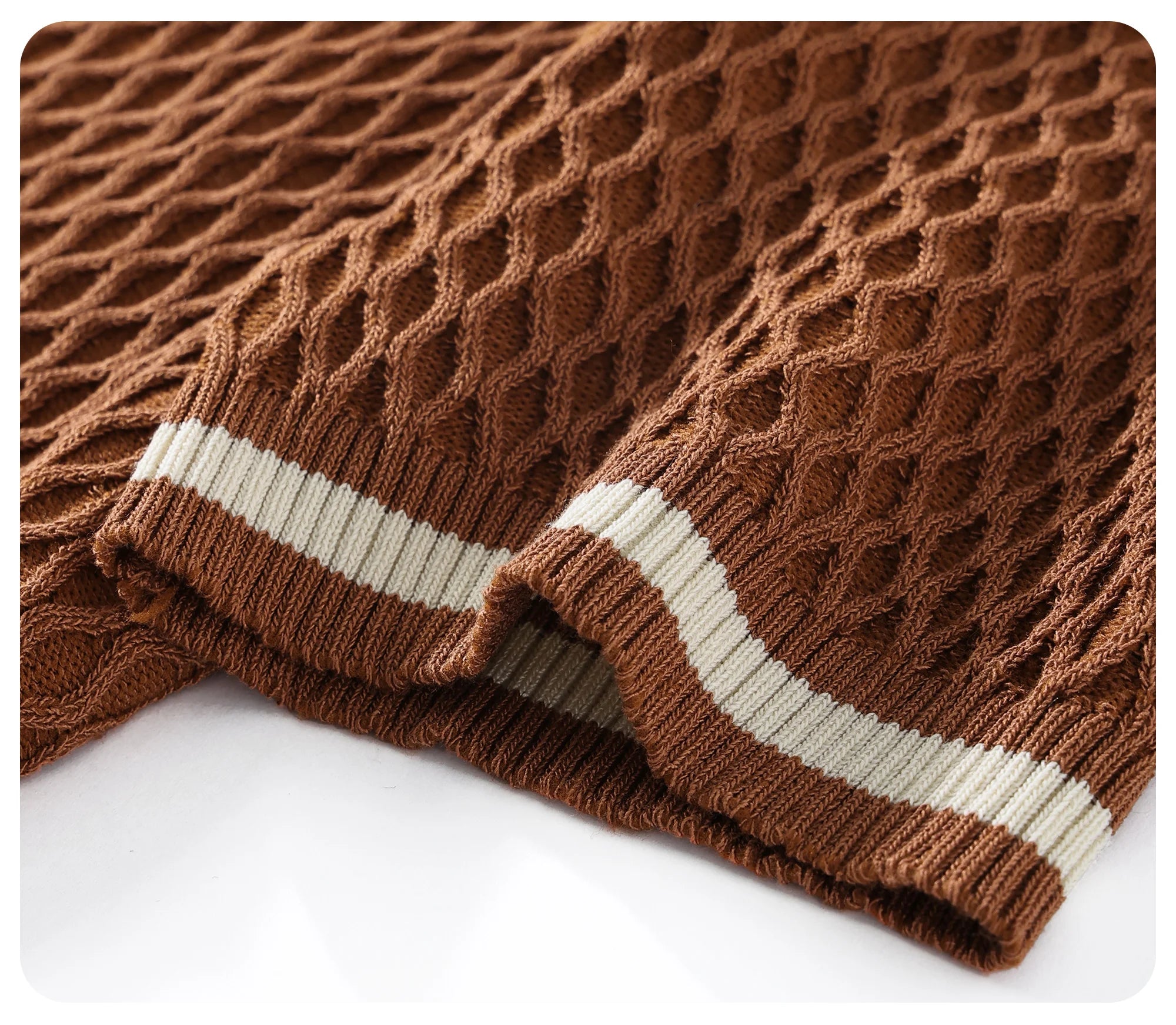 Polo en maille jacquard décontracté pour homme 2026, col en V, couleur unie, manches courtes, respirant, vêtement de luxe B24