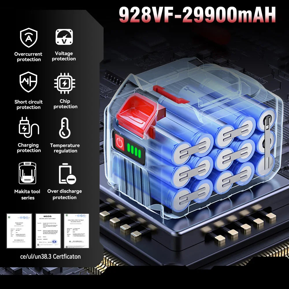ONEVAN 400 M/s souffleurs Turbo électriques sans brosse 300000 tr/min souffleur de feuilles portatif outil de soufflage de poussière pour batterie Makita 18 V