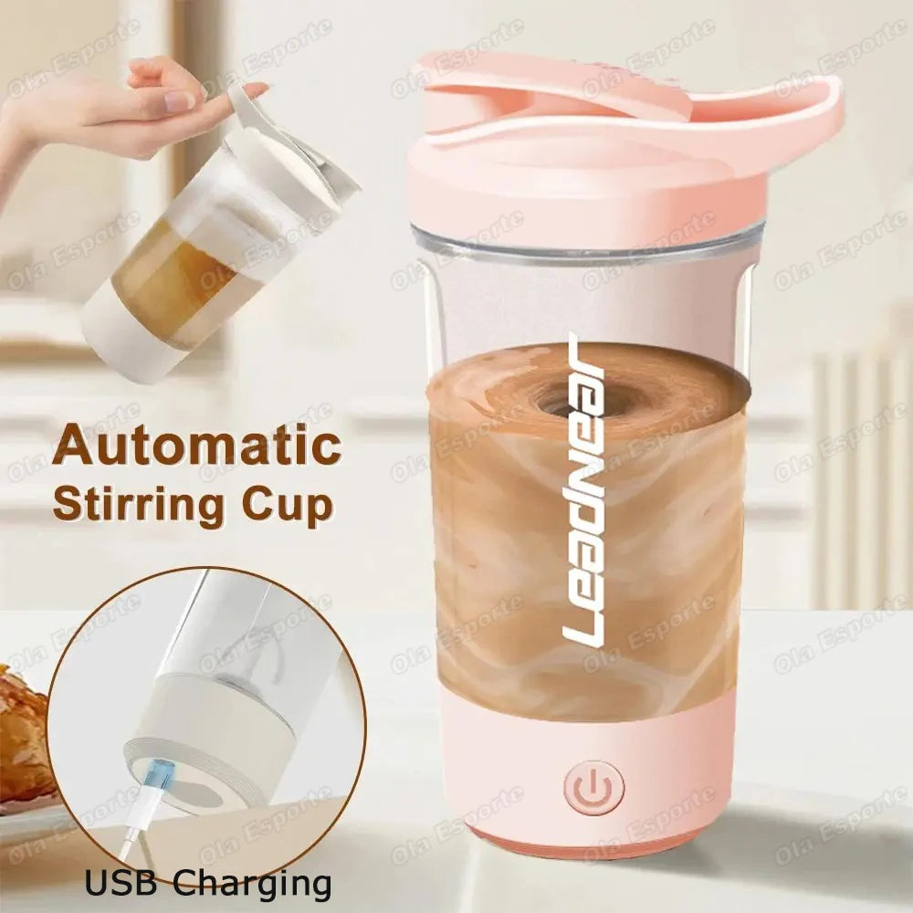 Nouveau : Bouteille mélangeuse automatique électrique pour protéines en poudre, shaker, mélangeur, bouteille à secouer, bouilloire à lait et café pour accessoires de cuisine