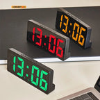 Numéro créatif horloge couleur veilleuse température calendrier réveil LED grand nombre horloge électronique rétro-éclairage décor à la maison