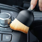 Brosse douce de nettoyage de ventilation de voiture, avec boîtier, outil de nettoyage intérieur de voiture, brosse artificielle de voiture, dépoussiérage de fentes de voiture, détails de voiture